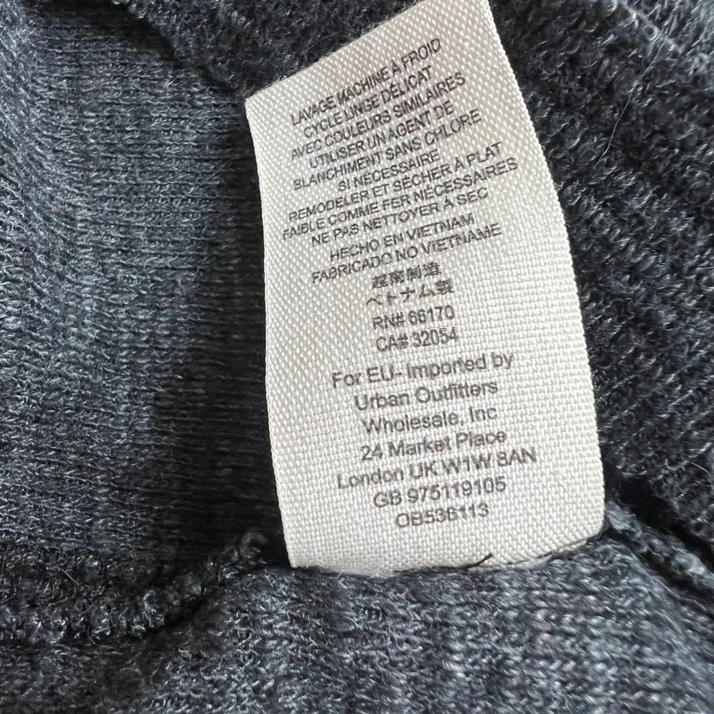 We the Free People Turtleneck Long Sleeve Split Back Top‎ Knit Gray Size XS - Picture 9 of 11